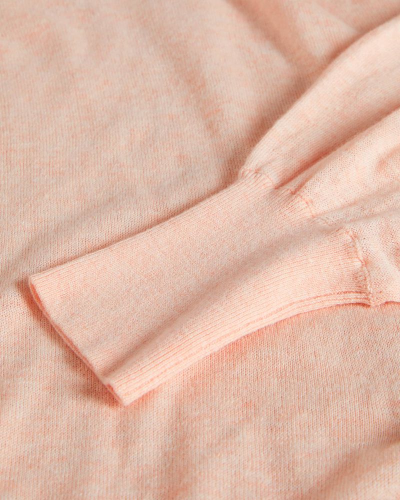 Ted Baker Nicci Sleeve Detailed Stickat Dam Rosa | JUF-651437