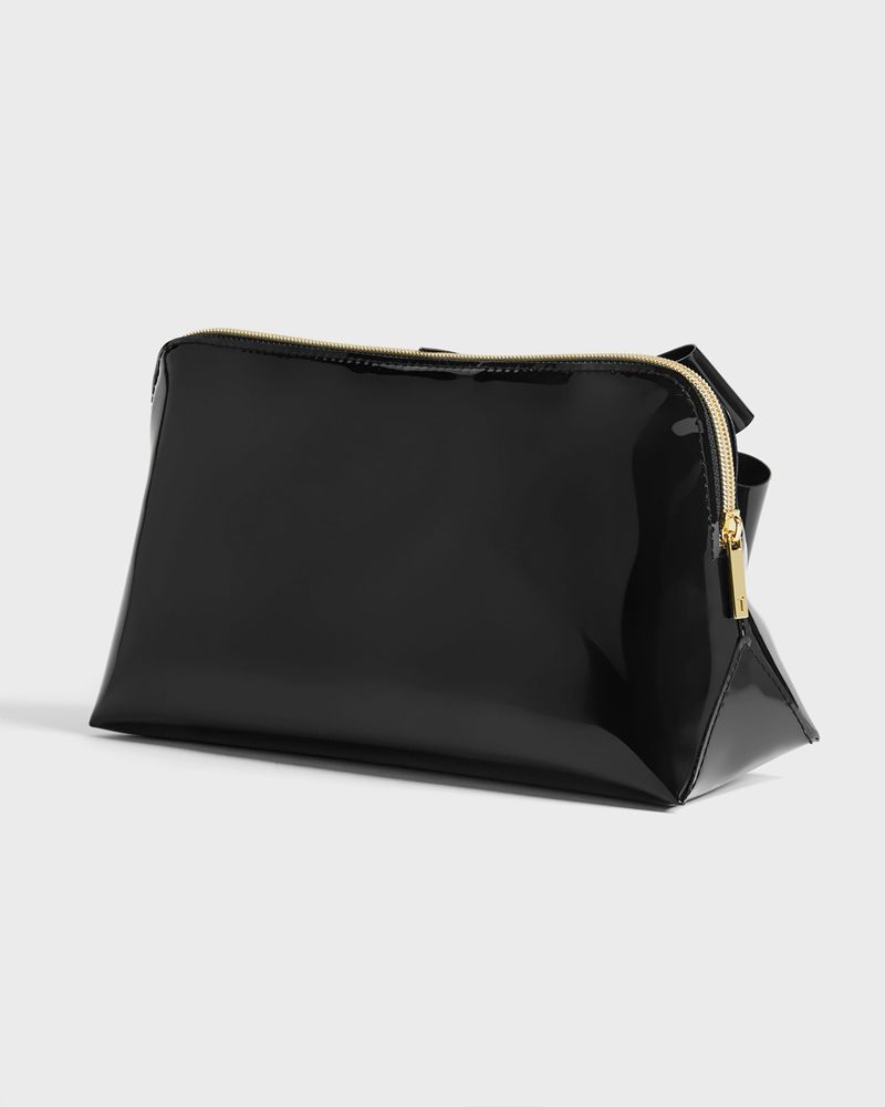 Ted Baker Nicco Knot Bow Wash Sminkväska Dam Svarta | BGF-436972
