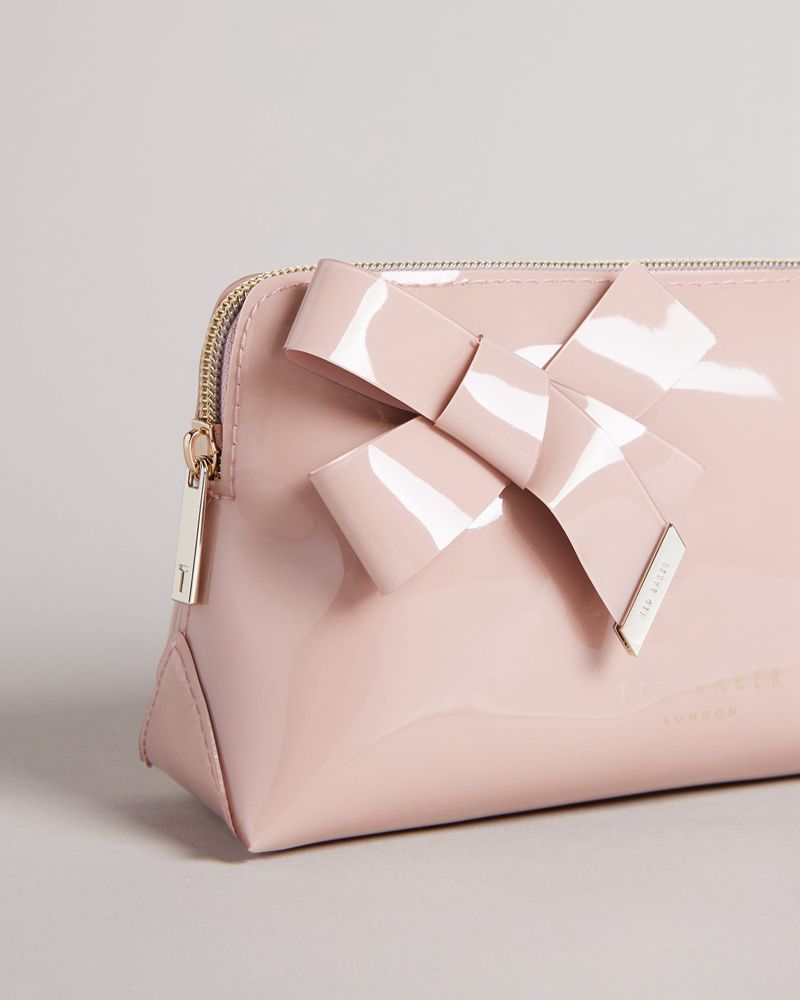 Ted Baker Nicolai Knot Bow Sminkväska Dam Rosa | QGV-824967