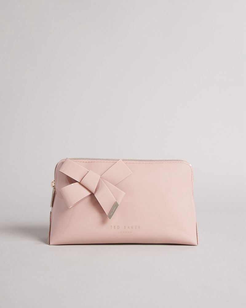 Ted Baker Nicolai Knot Bow Sminkväska Dam Rosa | QGV-824967