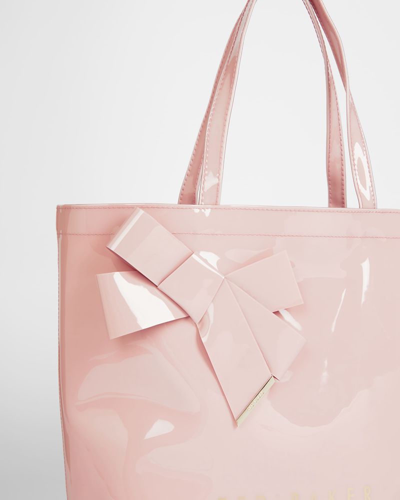 Ted Baker Nicon Knot Bow Large Icon Väska Dam Rosa | BIA-543091