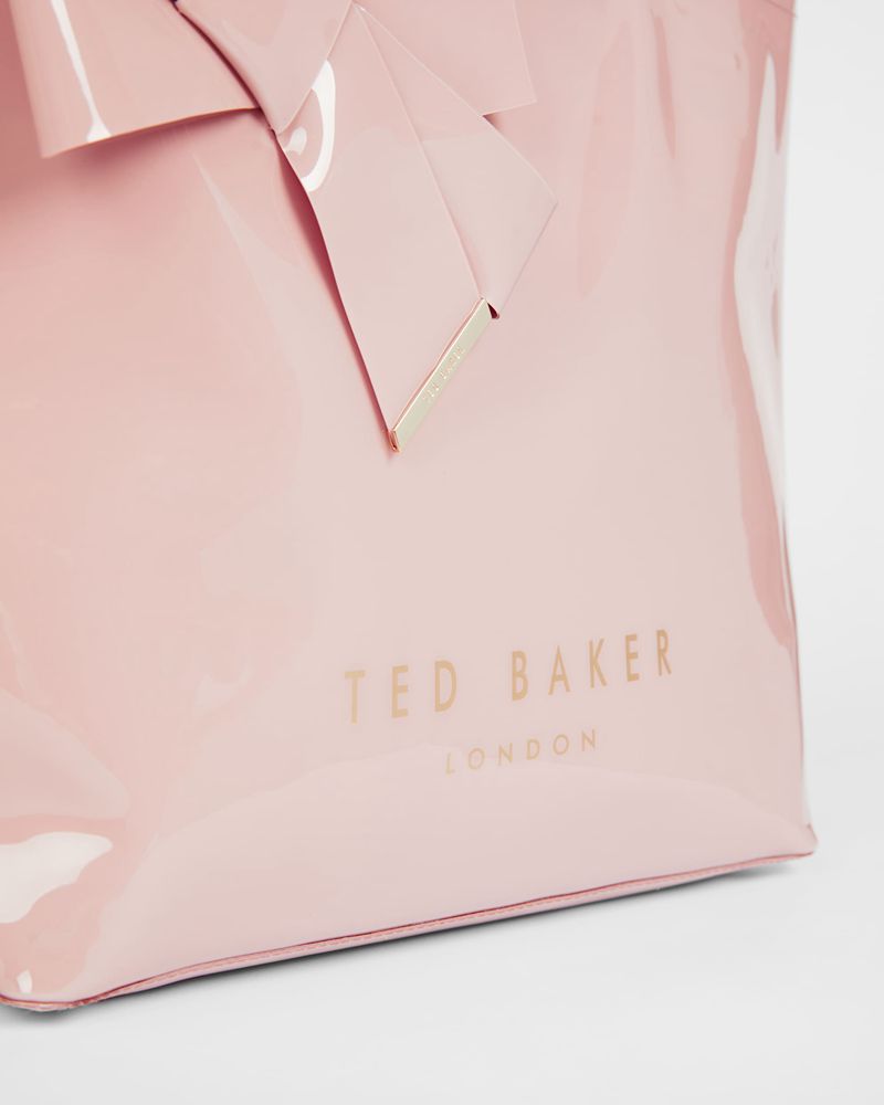 Ted Baker Nicon Knot Bow Large Icon Väska Dam Rosa | BIA-543091