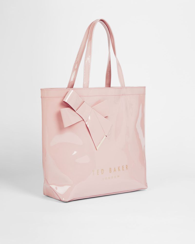 Ted Baker Nicon Knot Bow Large Icon Väska Dam Rosa | BIA-543091
