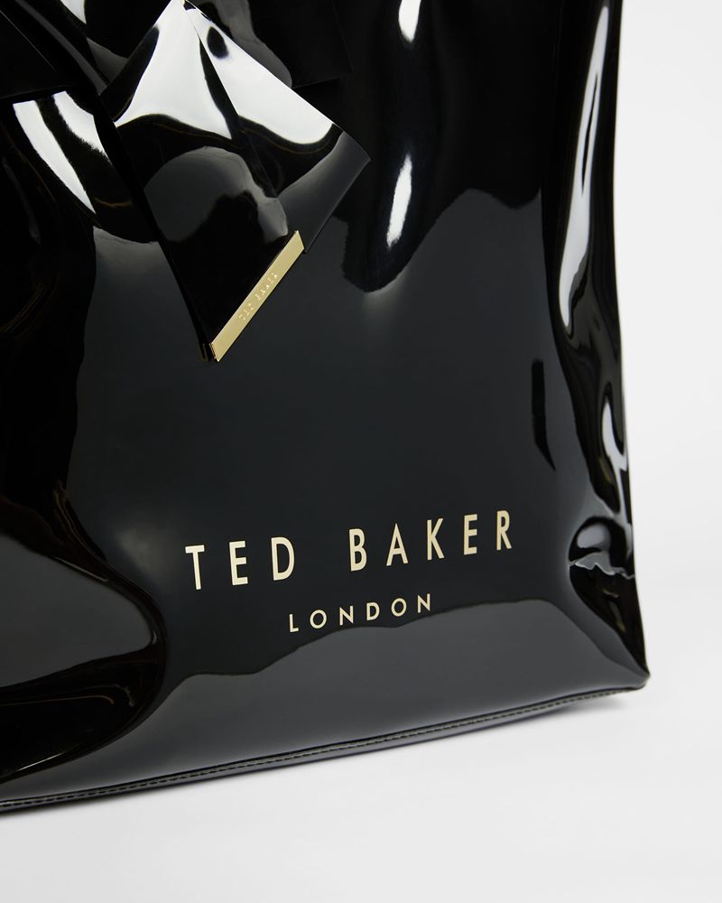 Ted Baker Nicon Knot Bow Large Icon Väska Dam Svarta | NMB-356480