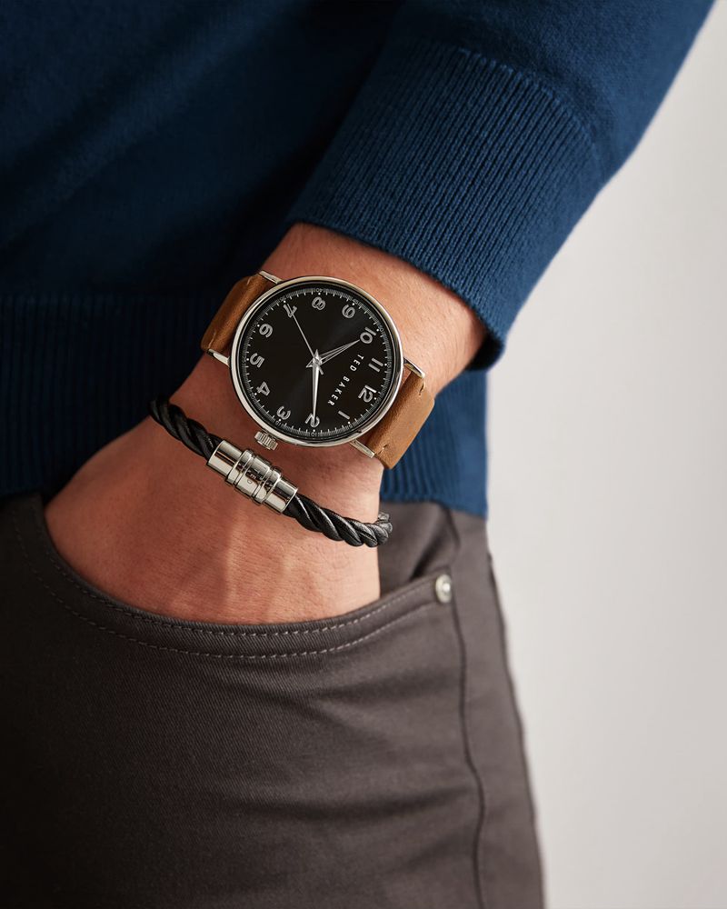 Ted Baker Nxweek & Bracelet Gift Set Plånbok Herr Svarta | NCP-615842