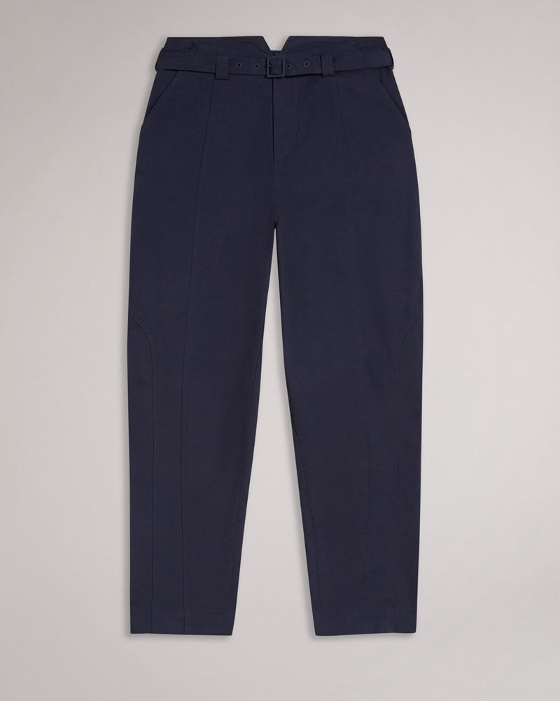 Ted Baker Nysse Panelled Barrel Leg Blast Dam Marinblå | INA-369174