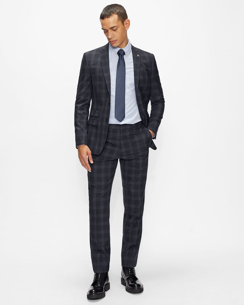 Ted Baker Oak Slim Kostymer Herr Marinblå | WKU-287319