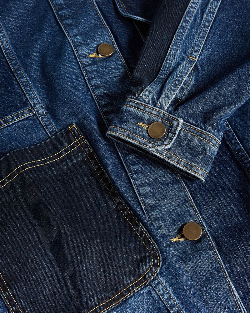 Ted Baker Oasiss Denim Patch Jacka Dam Blå | UVF-823641