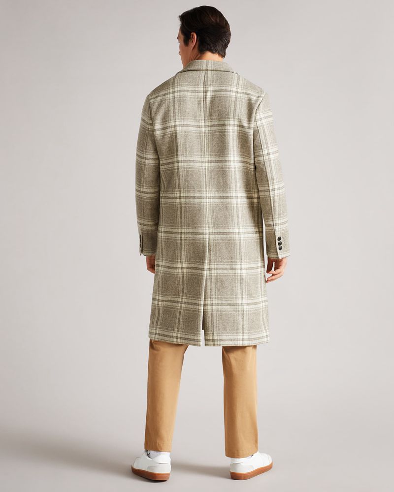 Ted Baker Ogle Relaxed Fit Check Rockar Herr Bruna | HQS-280364
