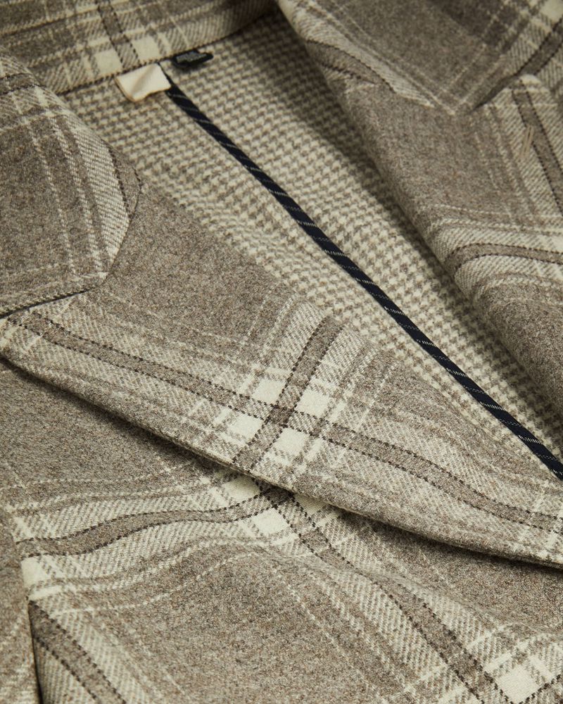 Ted Baker Ogle Relaxed Fit Check Rockar Herr Bruna | HQS-280364