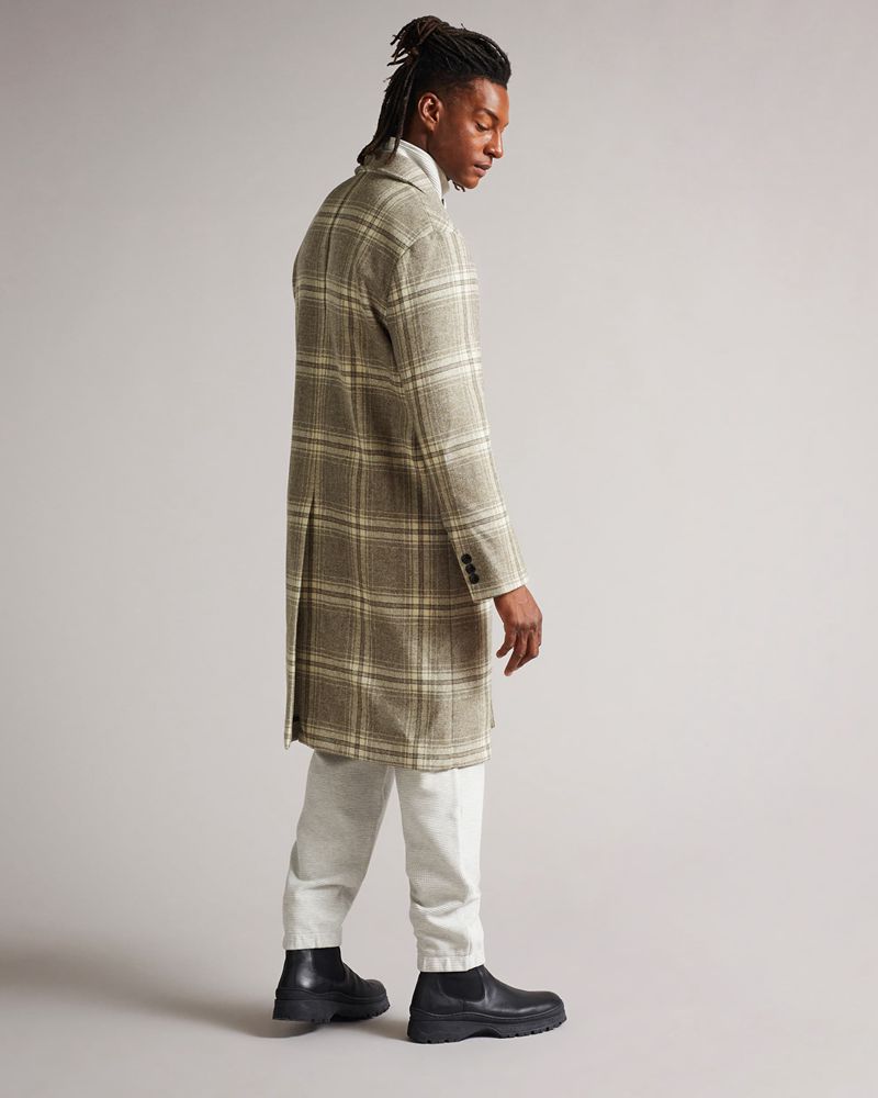 Ted Baker Ogle Relaxed Fit Check Rockar Herr Bruna | HQS-280364