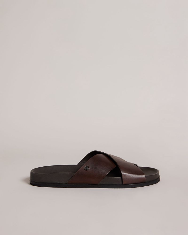 Ted Baker Oscarr Leathers Badtofflor Herr Bruna | MOS-794612