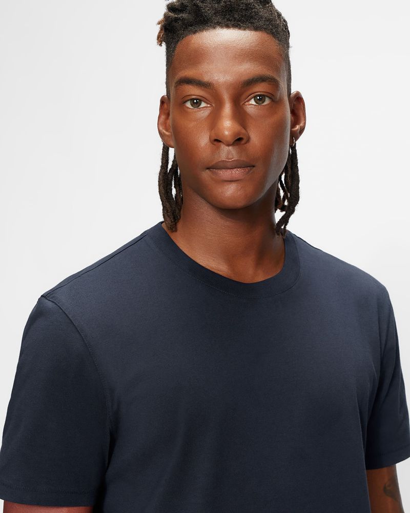 Ted Baker Overty Ss Relaxed Fit Tee Blast Herr Marinblå | ILK-918572