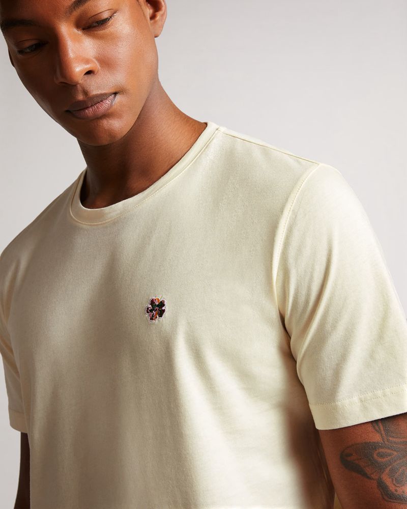 Ted Baker Oxford Sleeve T Blast Herr Natural | CRV-289436