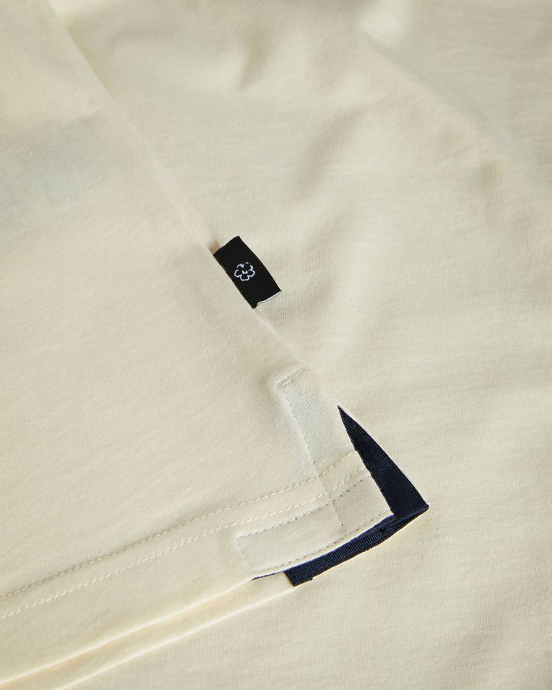Ted Baker Oxford Sleeve T Blast Herr Natural | CRV-289436