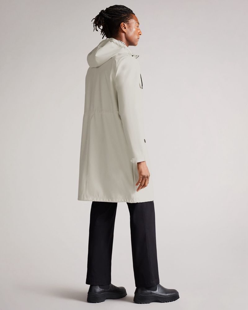 Ted Baker Papiled Utility Jacka Herr Vita | MWI-378401