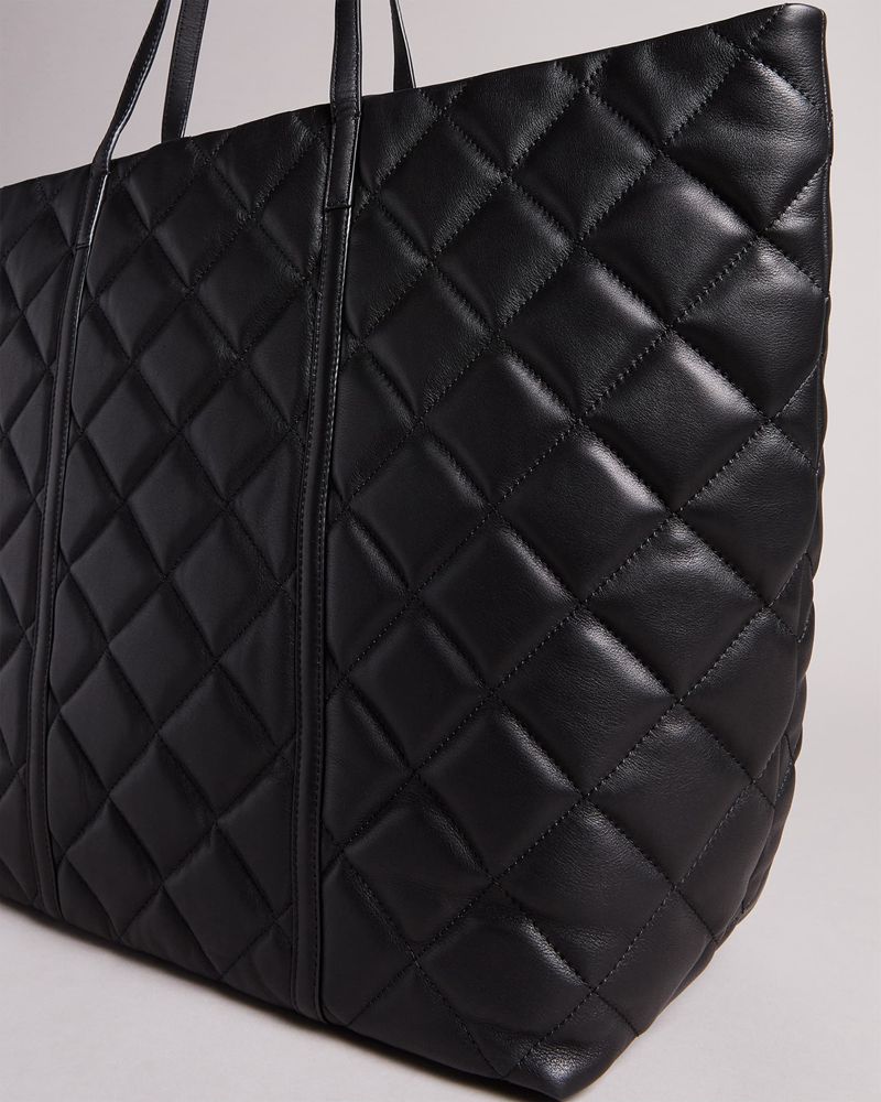 Ted Baker Pascale Quilted Studded Tote Väska Dam Svarta | IFY-902346