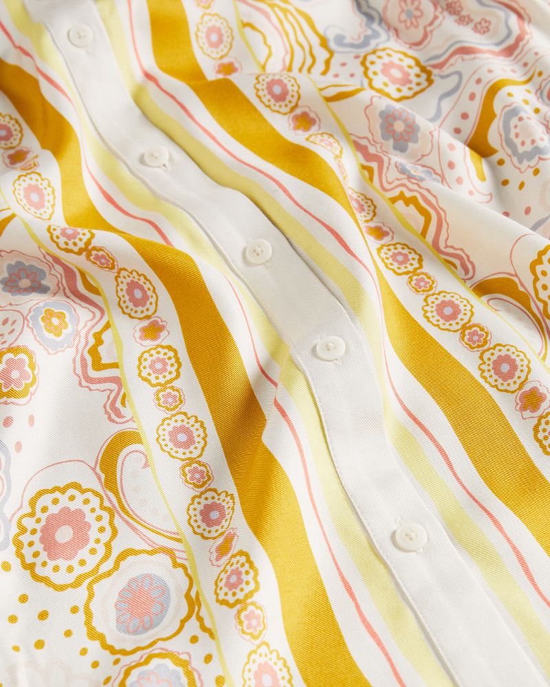 Ted Baker Paulita Handkerchief Hem Klänning Dam Gula | TZV-517364