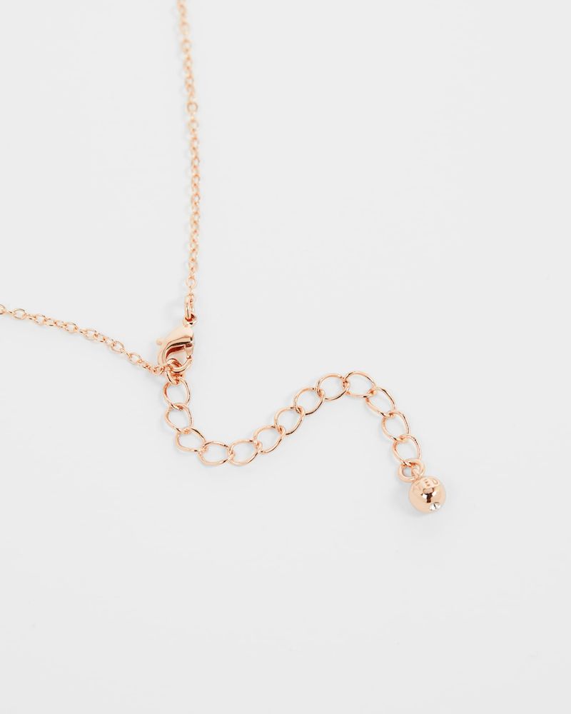 Ted Baker Petrae Petite Bow Pendant Smycken Dam Rosegold | UPO-127483