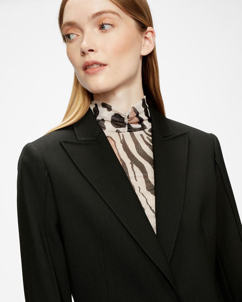 Ted Baker Popiey Tailored Single Breasted Jacka Dam Svarta | TVN-127680