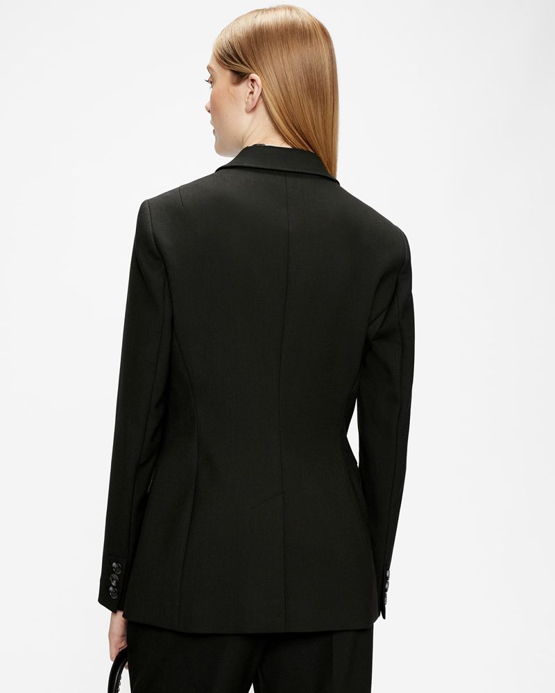 Ted Baker Popiey Tailored Single Breasted Jacka Dam Svarta | TVN-127680