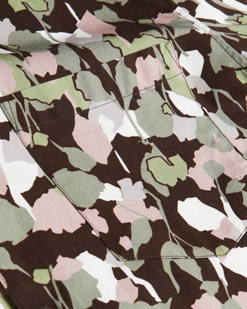 Ted Baker Poplar Long Sleeve Abstract Floral Print Skjorta Herr Bruna | IDB-481906