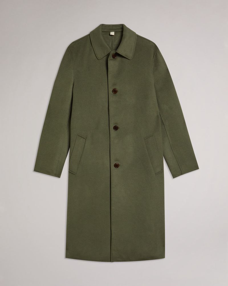 Ted Baker Powpow Wool Car Rockar Herr Gröna | NPF-376018