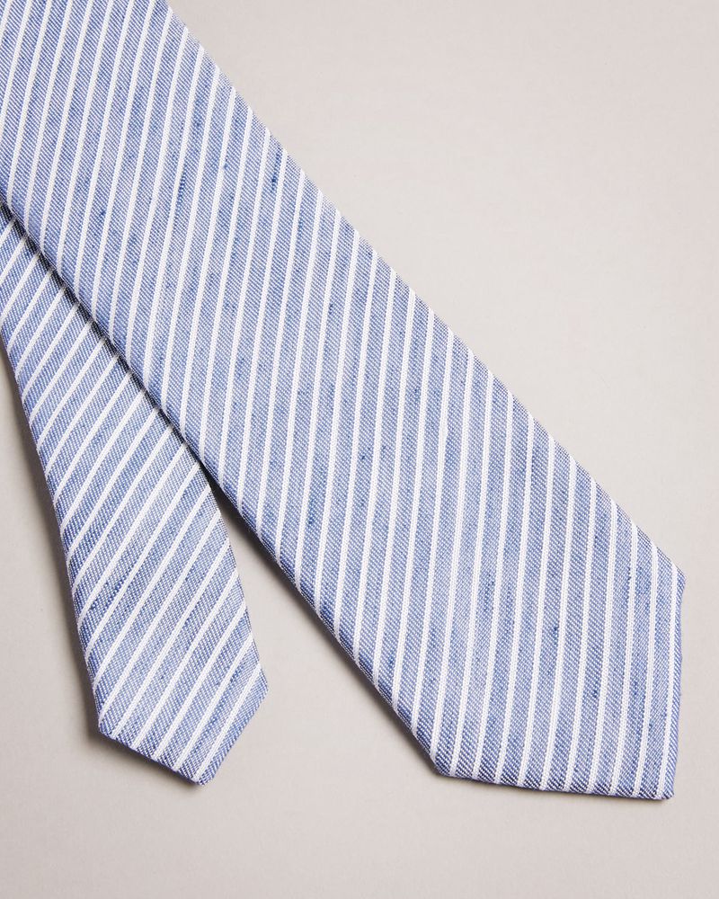 Ted Baker Pussh Striped Slipsar Herr Blå | BDG-534289