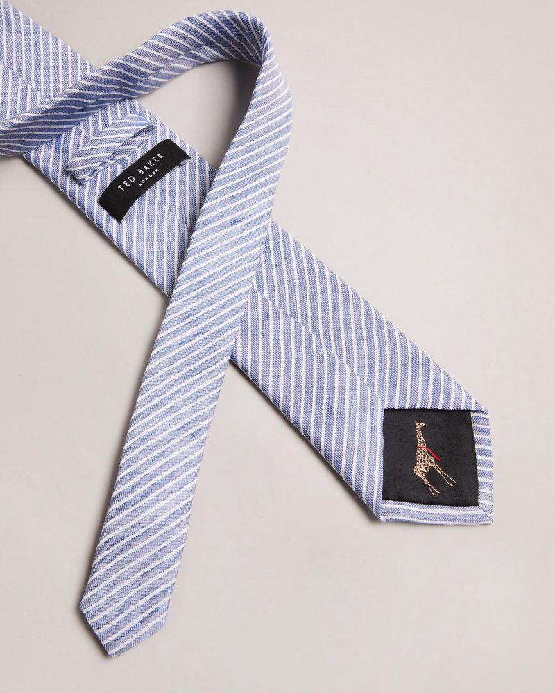 Ted Baker Pussh Striped Slipsar Herr Blå | BDG-534289