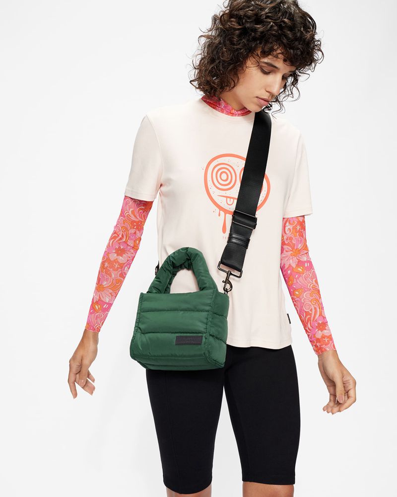 Ted Baker Quineta Puffer Mini Tote Väska Dam Gröna | FGT-785143