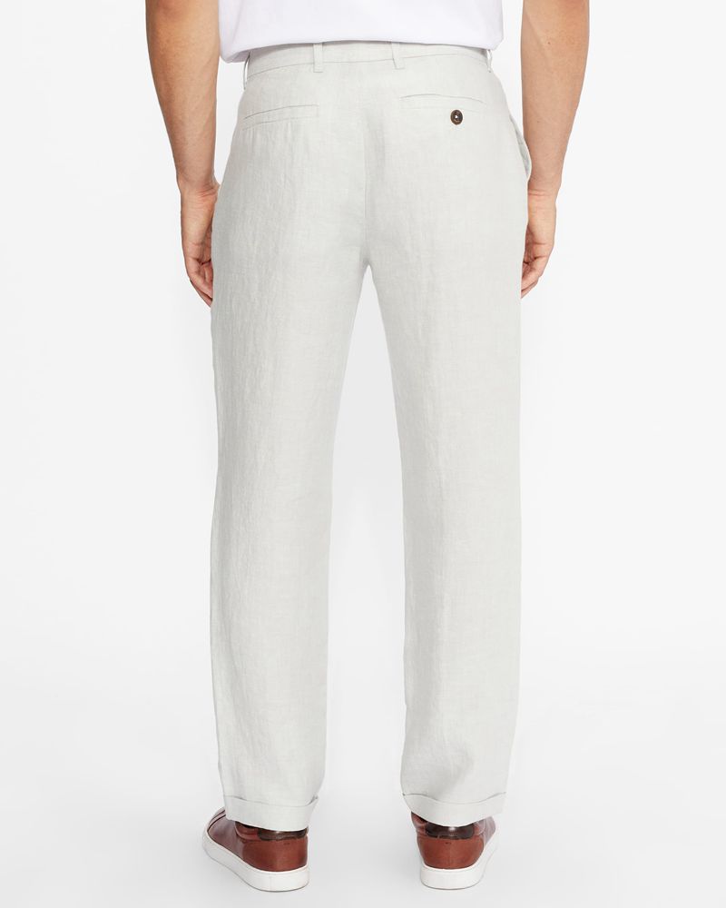 Ted Baker Radiot Pleated Herringbone Turn Up Kostymer Herr Natural | FEX-410972