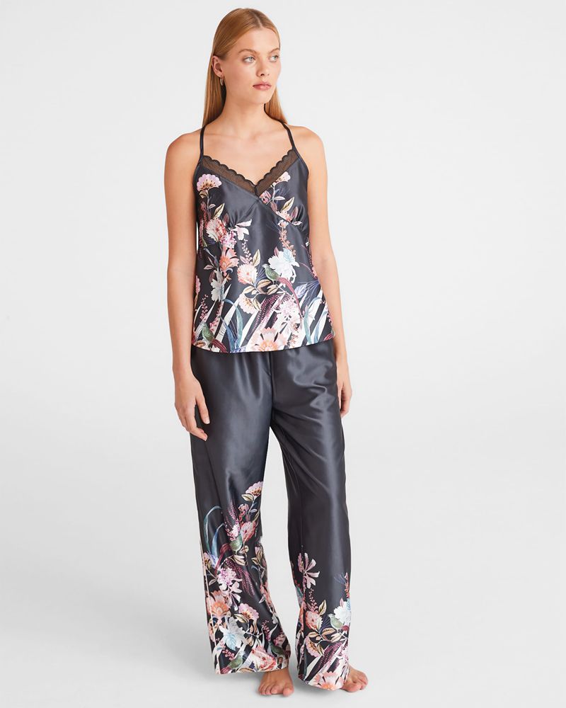 Ted Baker Ramsie Printed Satin Cami Nattkläder Dam Olika Färger | EQX-804276