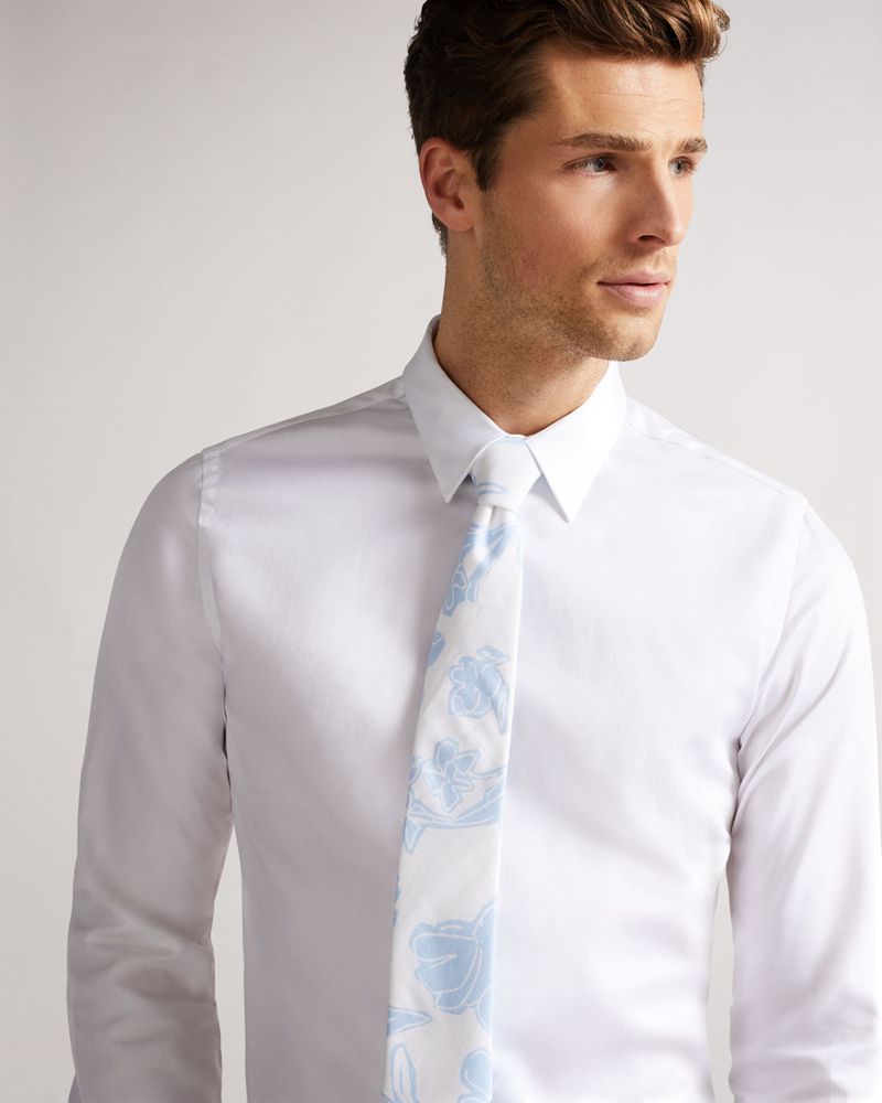Ted Baker Ramsy Printed Slipsar Herr Blå | ITU-146837
