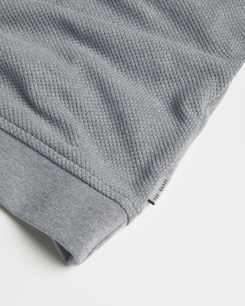 Ted Baker Rebal Ls Funnel Neck Layering Blast Herr Gray | GNC-705963