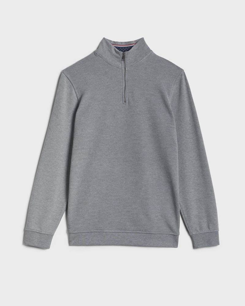 Ted Baker Rebal Ls Funnel Neck Layering Blast Herr Gray | GNC-705963