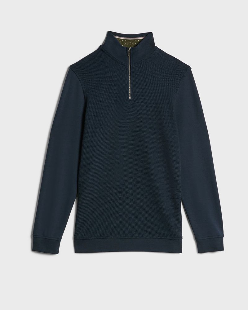 Ted Baker Rebal Ls Funnel Neck Layering Blast Herr Marinblå | MNO-650193