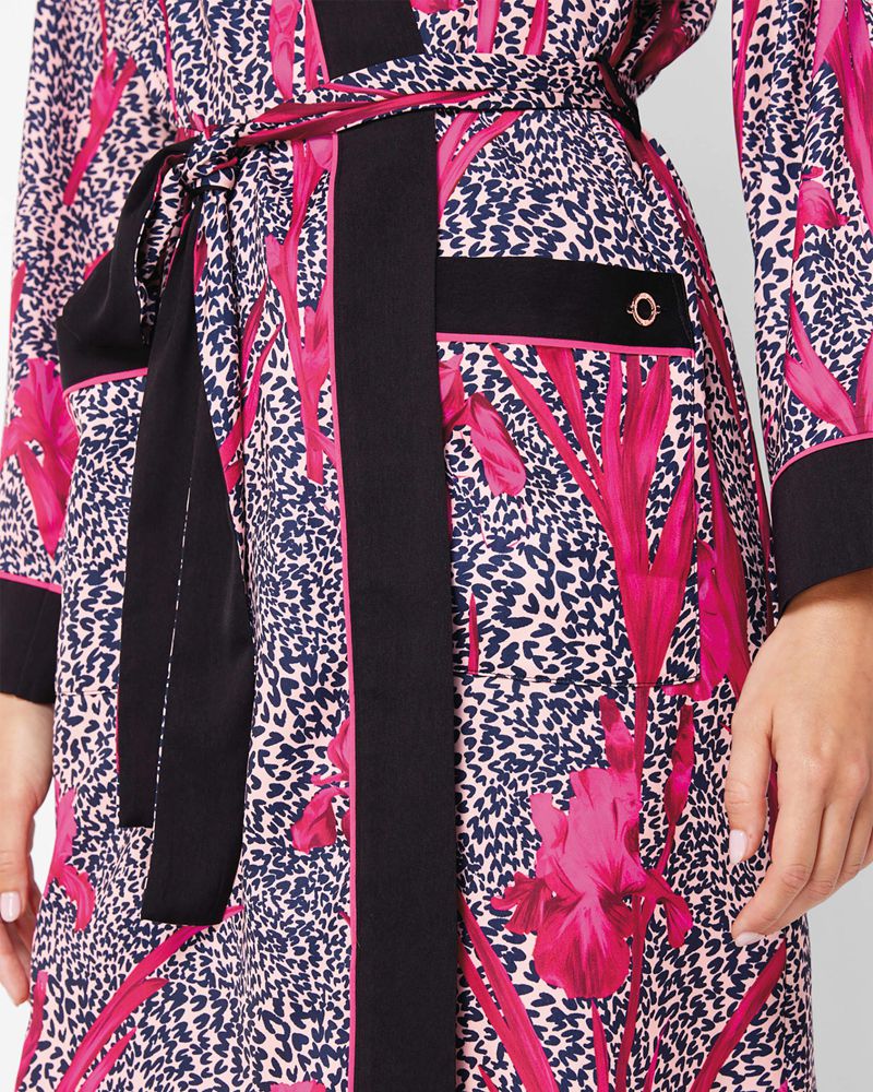 Ted Baker Reltii M46594 Black Iris Robe Nattkläder Dam Svarta | HLT-014729