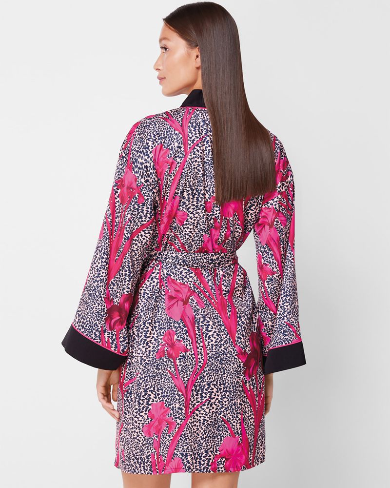 Ted Baker Reltii M46594 Black Iris Robe Nattkläder Dam Svarta | HLT-014729