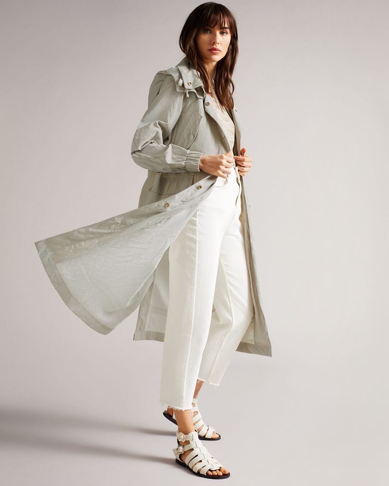 Ted Baker Renniey Technical Rain Mac Jacka Dam Vita | ASM-149865
