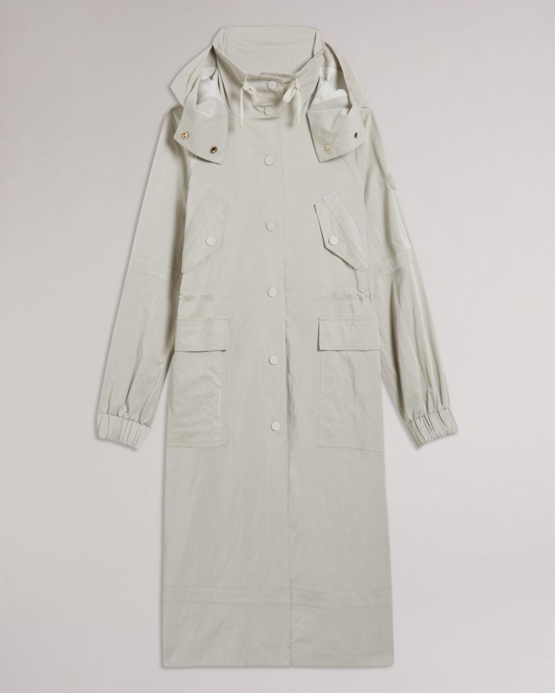 Ted Baker Renniey Technical Rain Mac Jacka Dam Vita | ASM-149865