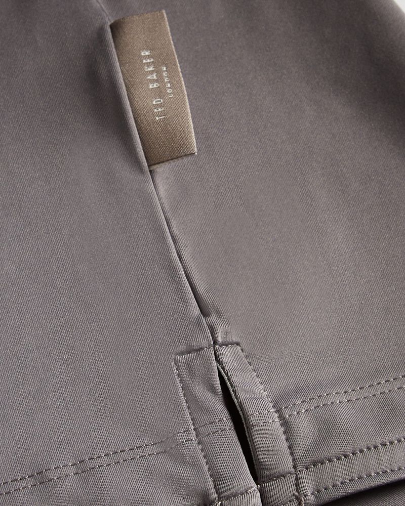 Ted Baker Roding Sleeve Active Quick Dry T Blast Herr Gray | GJE-296053