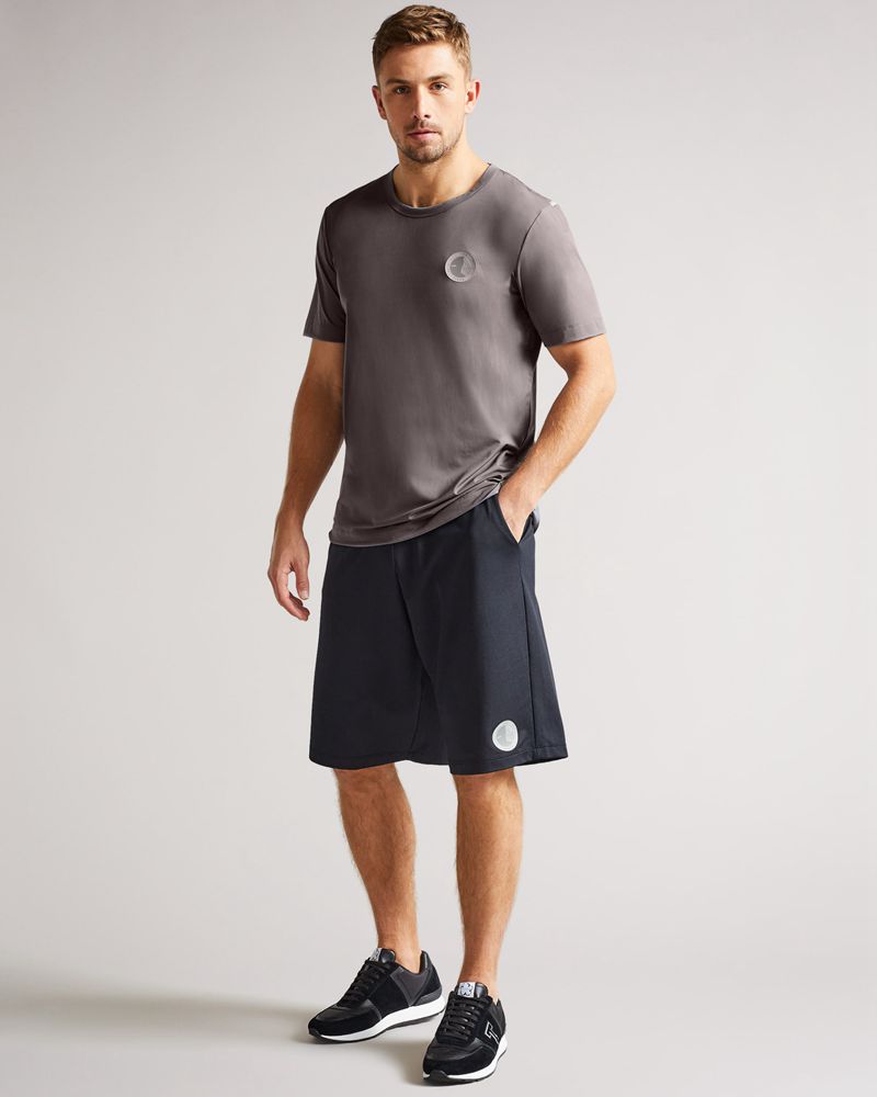 Ted Baker Roding Sleeve Active Quick Dry T Blast Herr Gray | GJE-296053