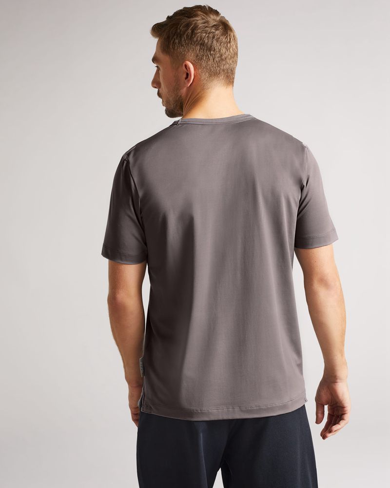 Ted Baker Roding Sleeve Active Quick Dry T Blast Herr Gray | GJE-296053