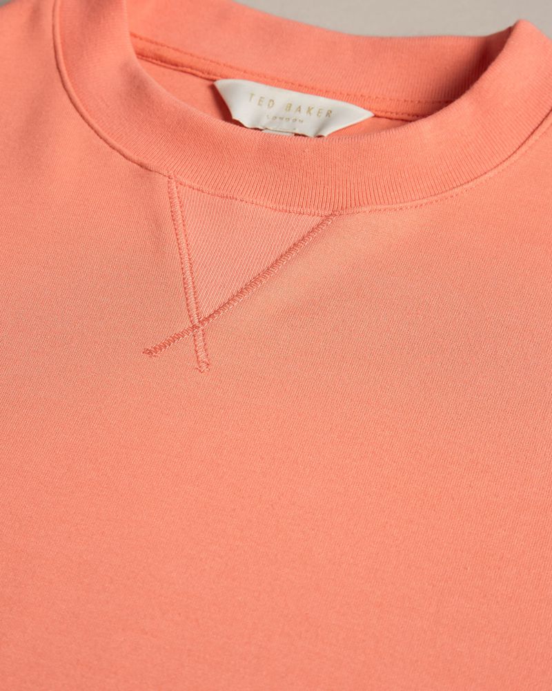 Ted Baker Romana Cropped With 3/4 Sleeve Blast Dam Orange | UDT-589370
