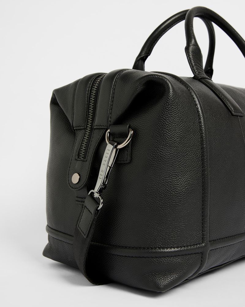 Ted Baker Roocks Läder Weekendväska Herr Svarta | PGV-237156