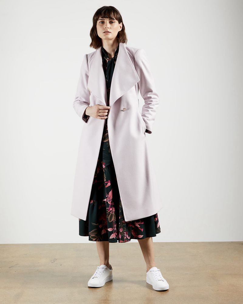 Ted Baker Rose Wool Wrap Jacka Dam Rosa | NJU-230685
