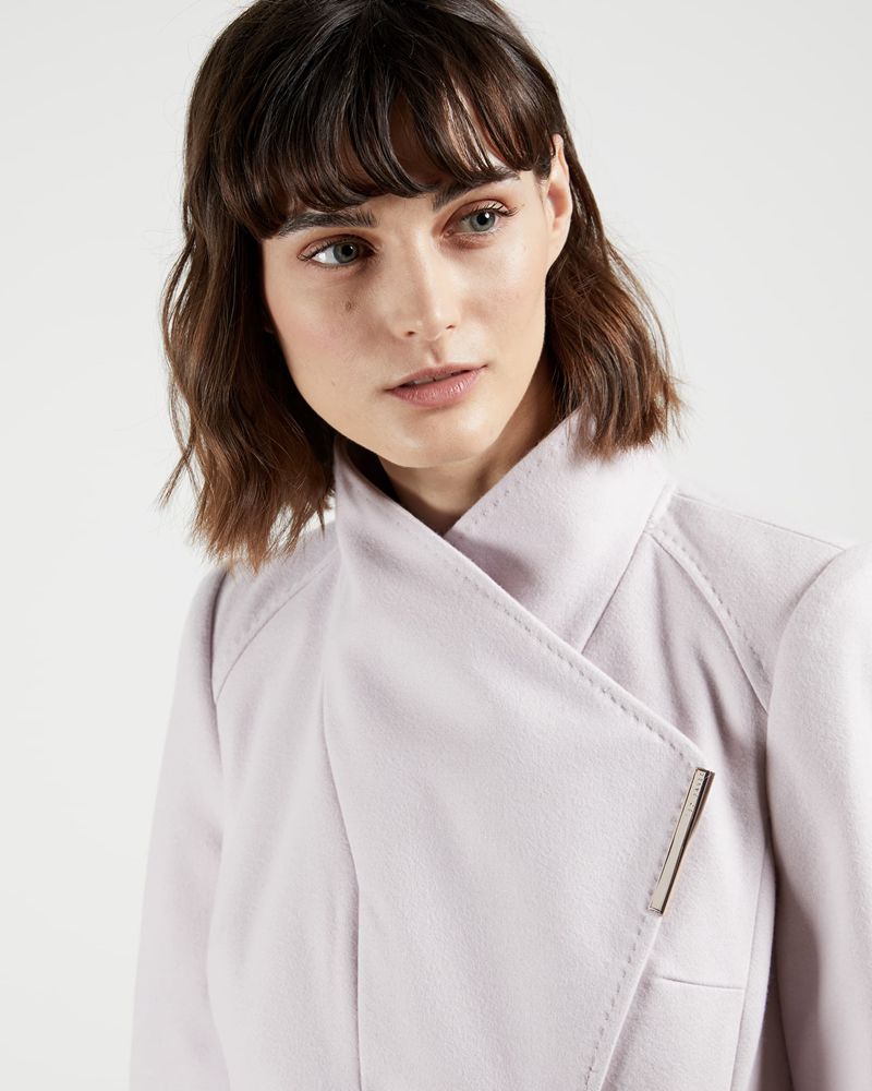 Ted Baker Rose Wool Wrap Jacka Dam Rosa | NJU-230685