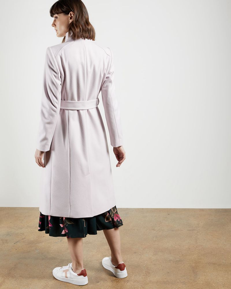 Ted Baker Rose Wool Wrap Jacka Dam Rosa | NJU-230685