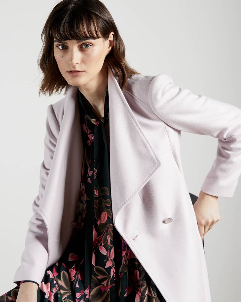 Ted Baker Rose Wool Wrap Jacka Dam Rosa | NJU-230685