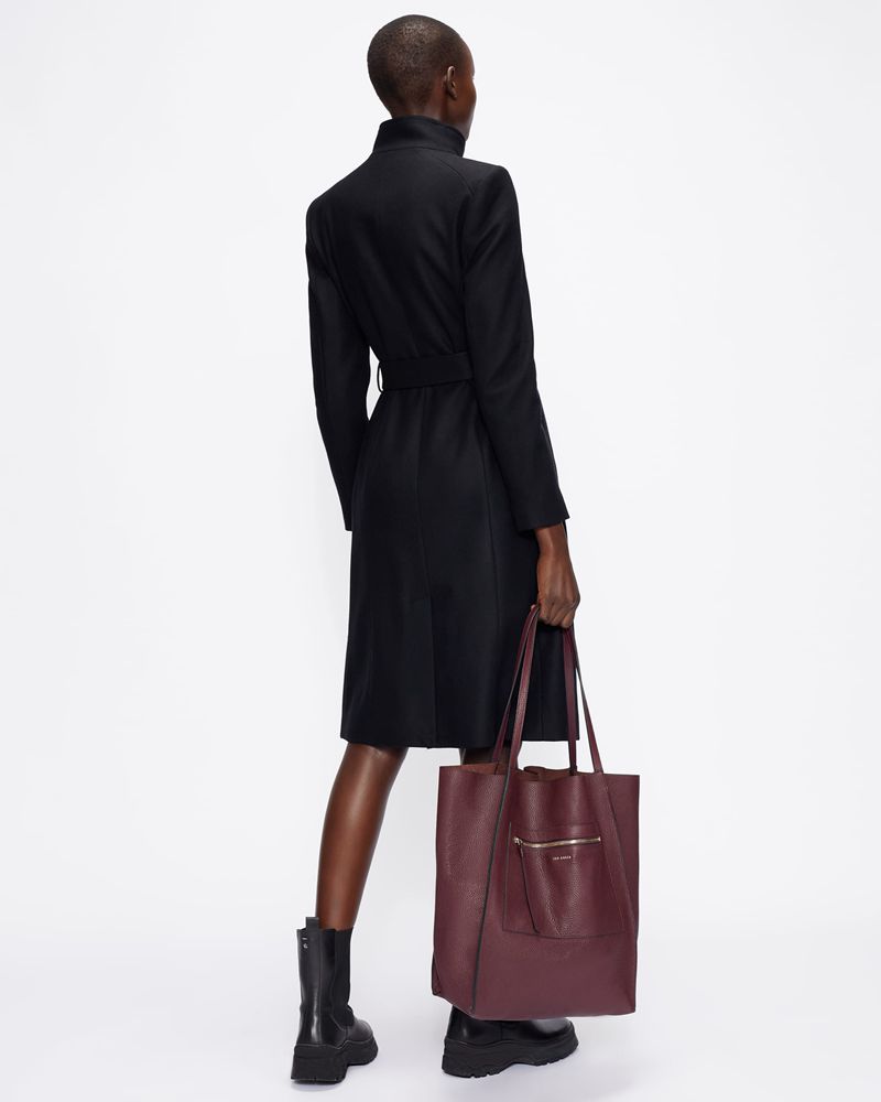 Ted Baker Rose Wool Wrap Rockar Dam Svarta | SAT-849156